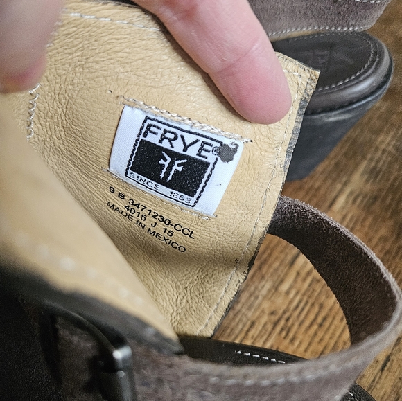 Frye Izzy Aritsan Peep Roe Mule Size 9b - Picture 6 of 9